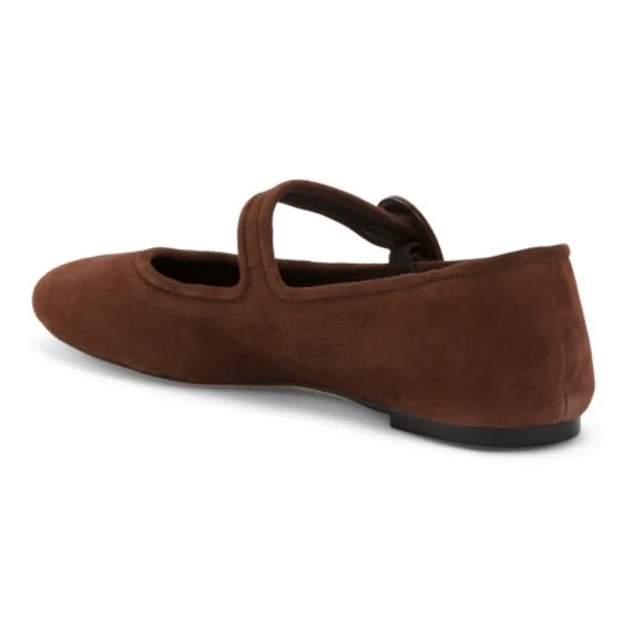 LARROUDE Handmade In Brazil Suede Verona Ballet Flats - Picture 2 of 3